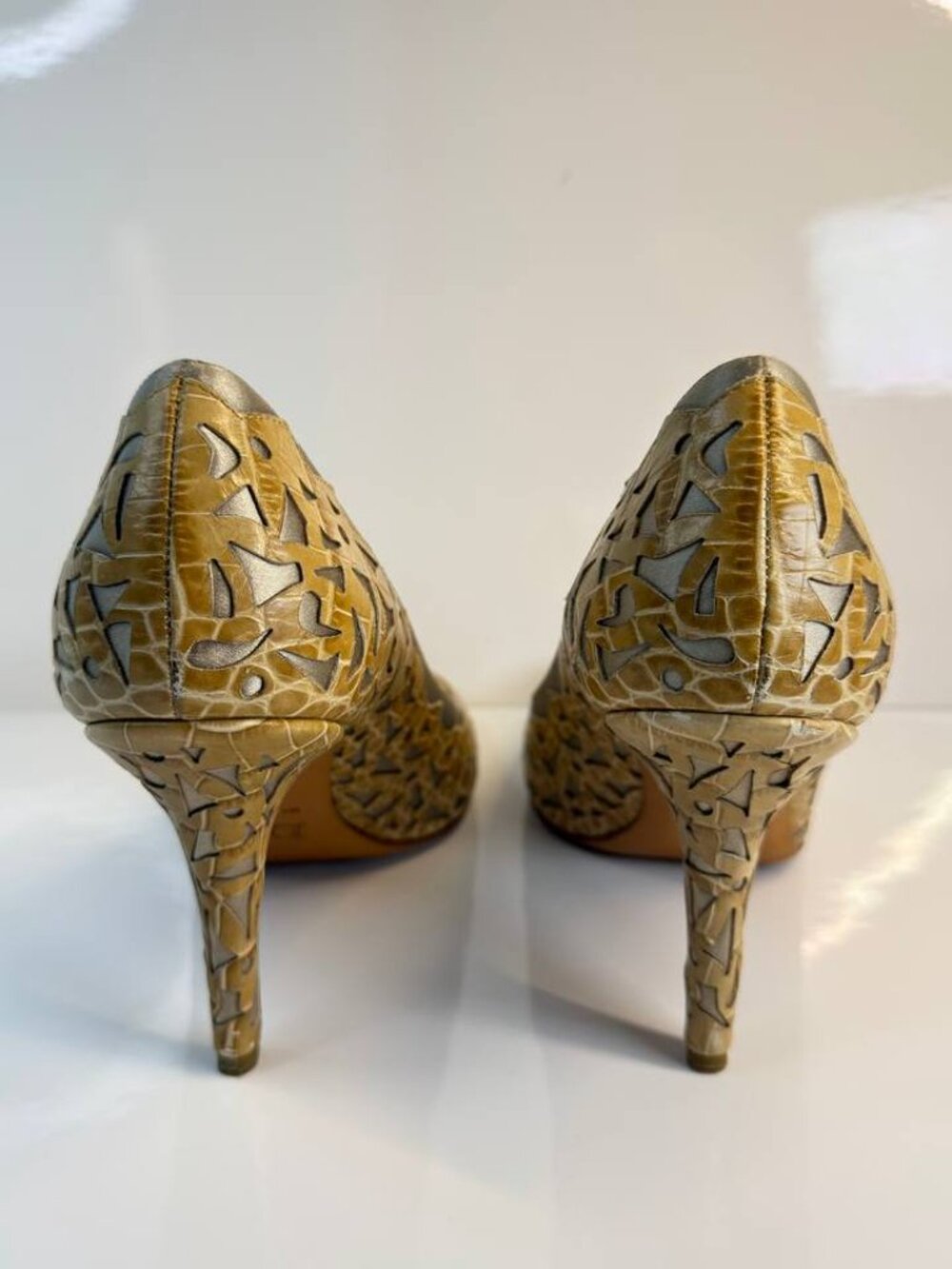 Vintage Christian Dior Leather Pumps – Made in Italy - EU 38 / US 8 - Picture 10 of 16